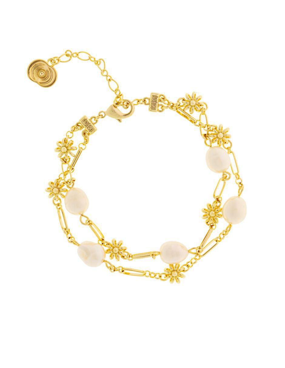 Pulsera con perla Ablime Perlas acabado baño de oro Pulsera con perla Ablime Perlas acabado baño de oro