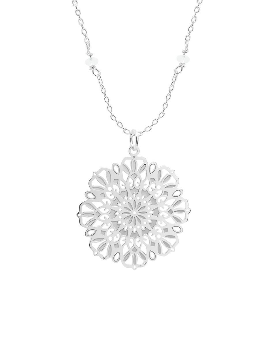 Collar Gerbera de plata P 925 2