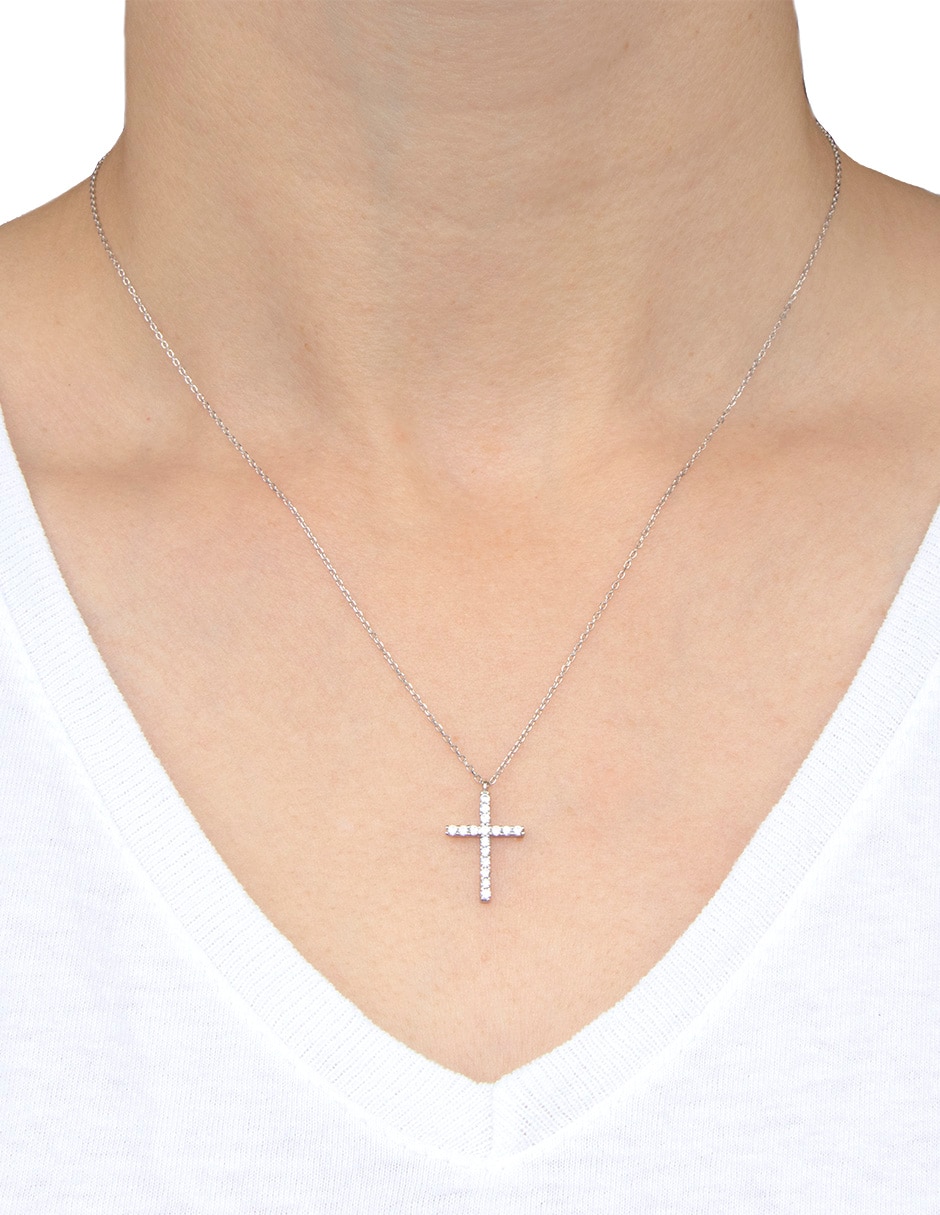 Collar de cruz artre estacional de plata p 925 2