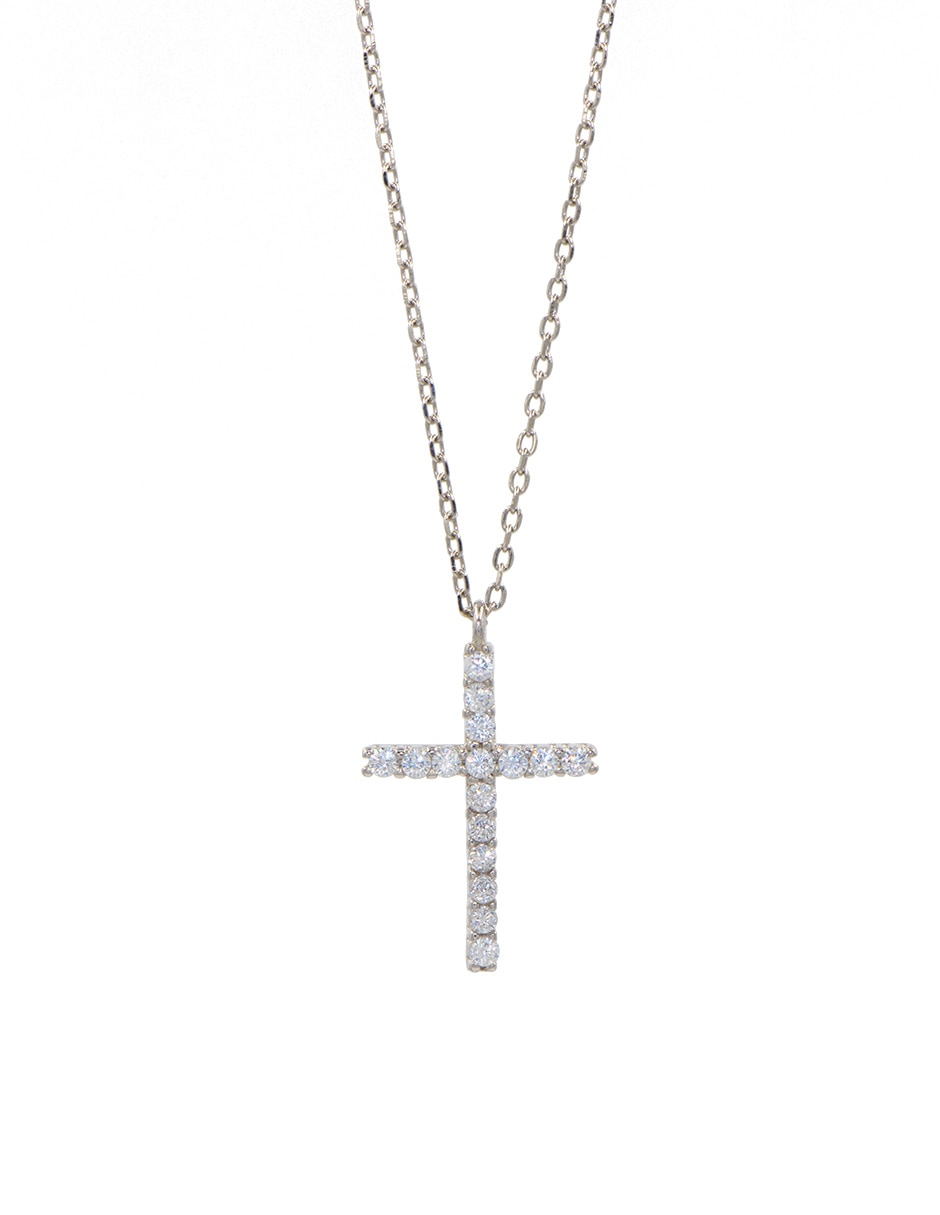Collar de cruz artre estacional de plata p 925