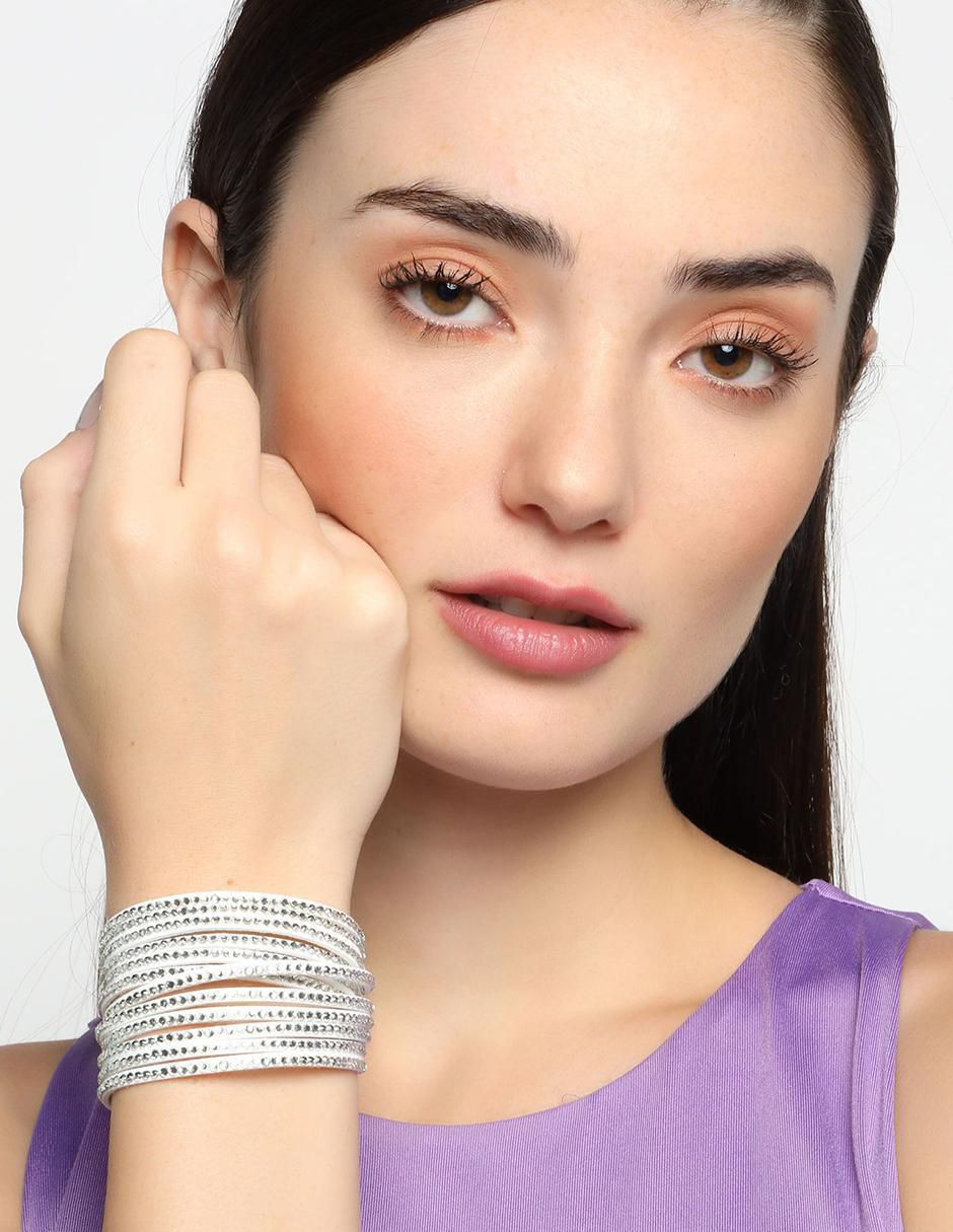 Pulsera con cristal acabado liso 3