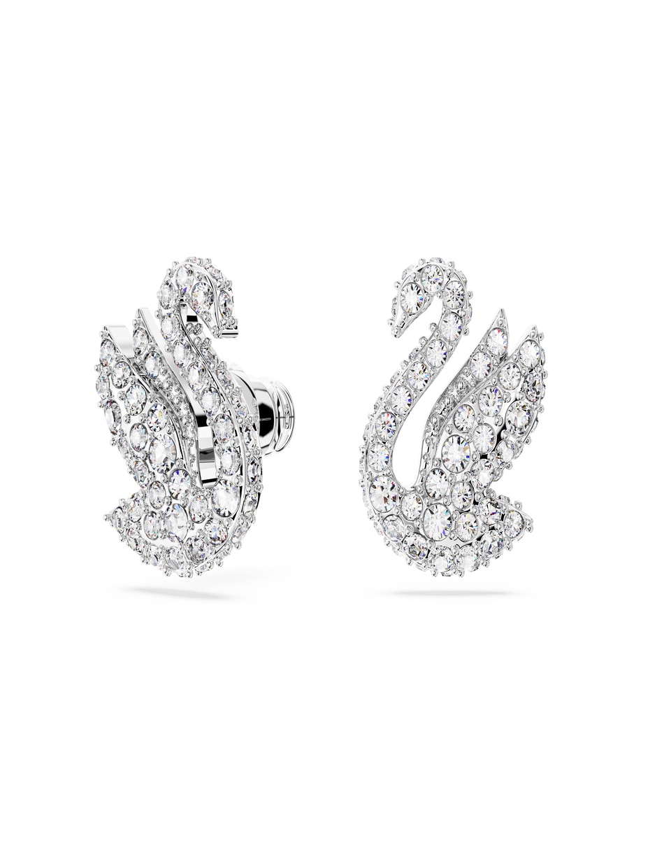 Aretes de cisne con acabado brillante Aretes de cisne con acabado brillante
