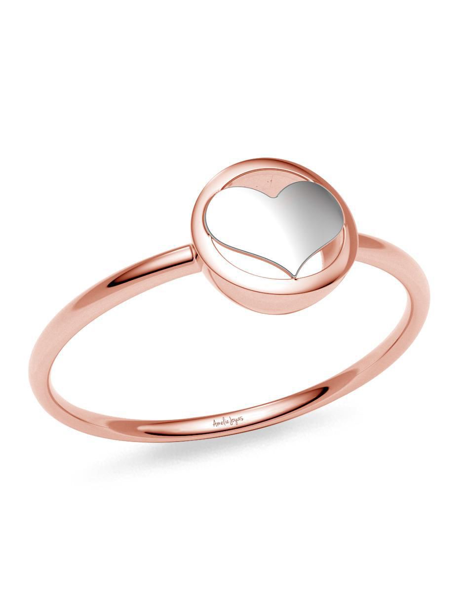 Anillo 14 k de oro zirconia brillante 4