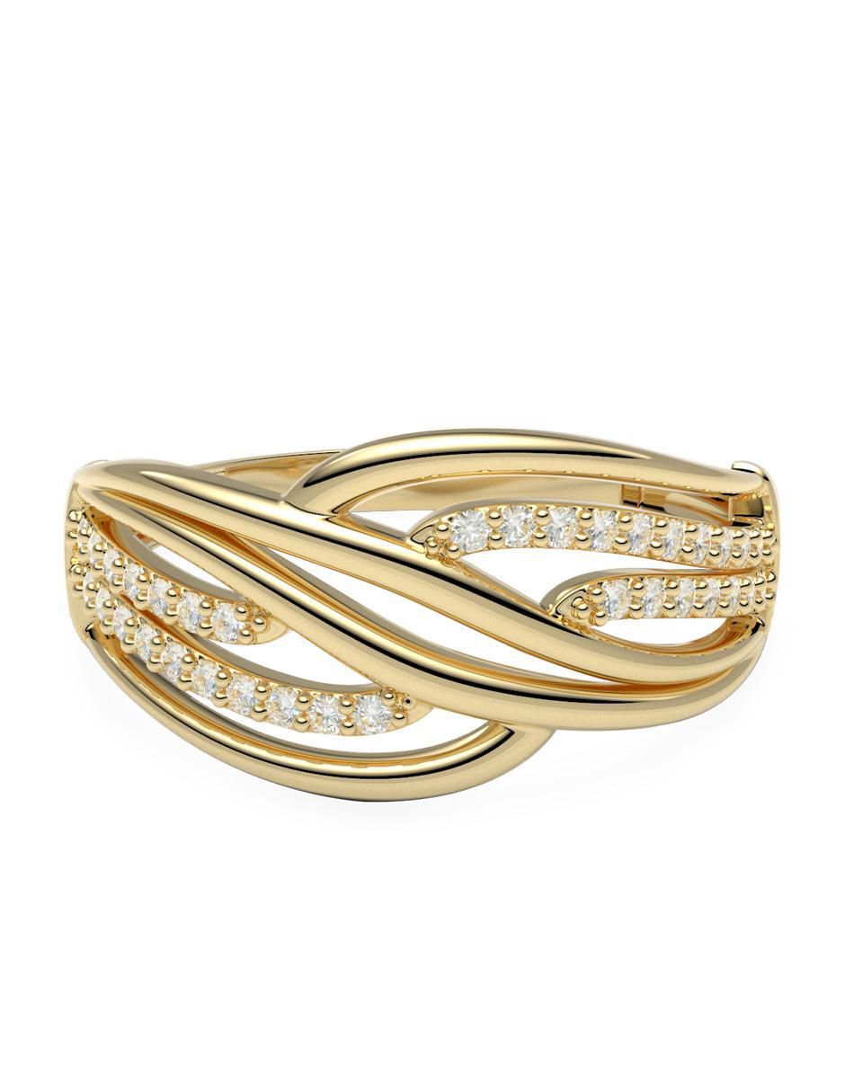 Anillo 10 k de oro zirconia brillante Anillo 10 k de oro zirconia brillante
