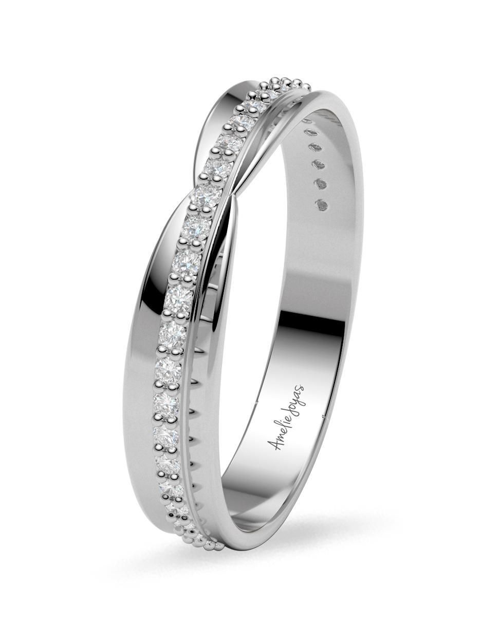 Anillo 14 k de oro zirconia brillante 5