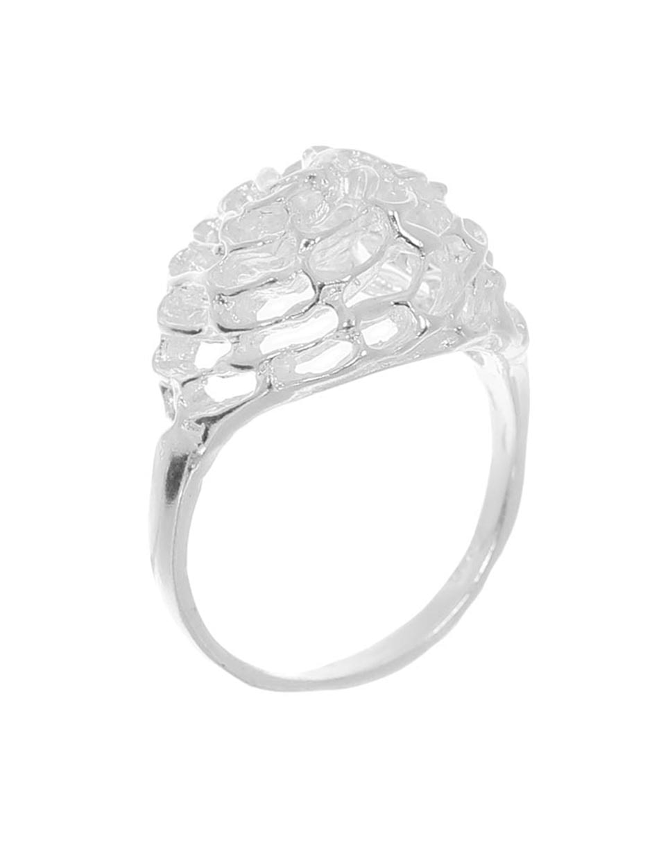 Anillo Empedrado P 925 de plata brillante