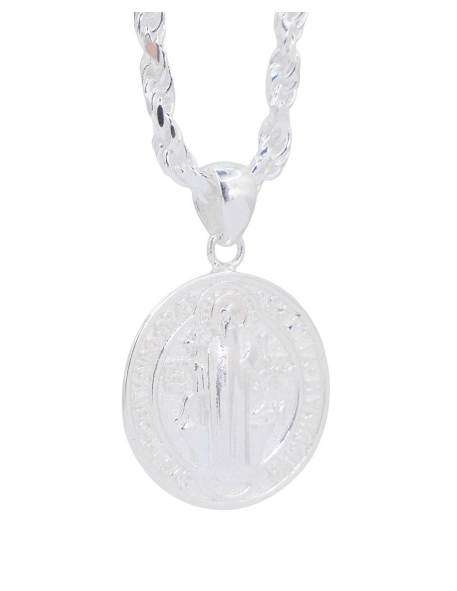 Collar con dije circular de plata P 925 2