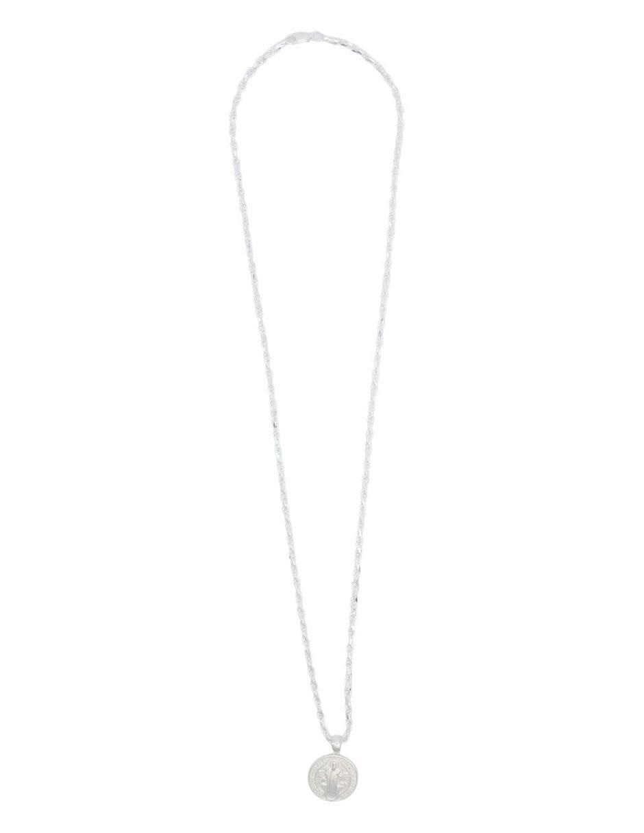 Collar con dije circular de plata P 925 3