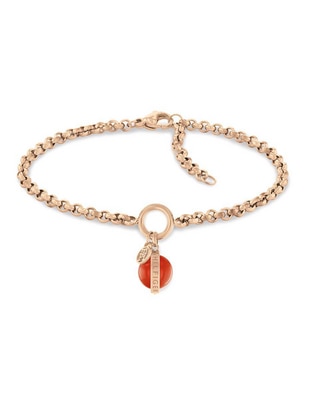 Pulsera Orb/Pearl con acabado baño de oro rosa 1