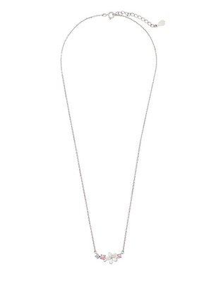 Collar de flor Estacional de plata P 925