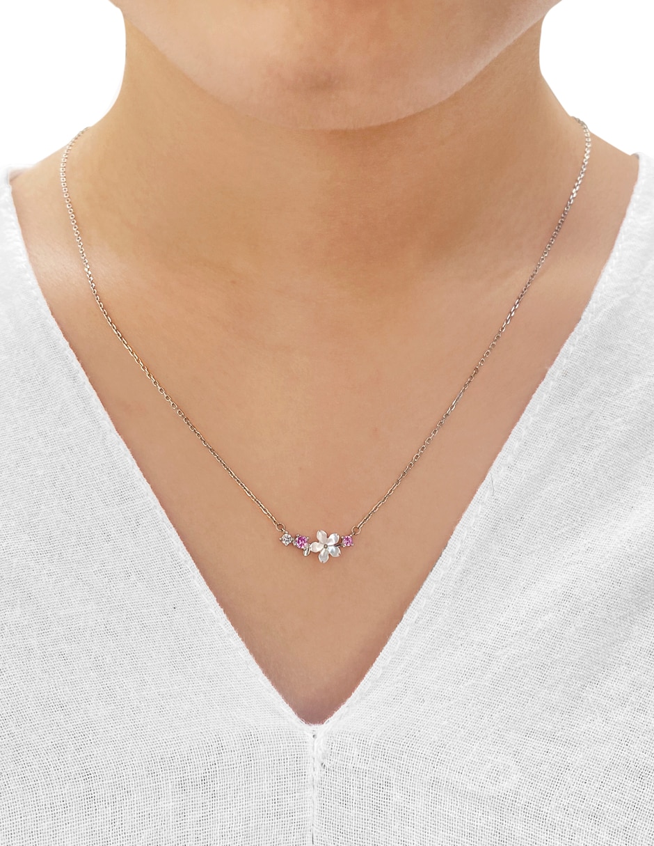Collar flor Estacional de plata P 925 3