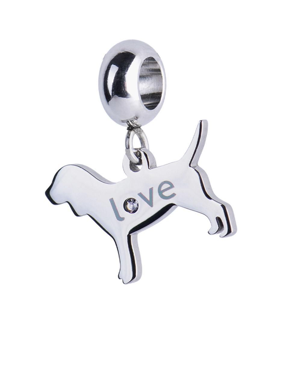 Charm de perro zirconia cúbica 1