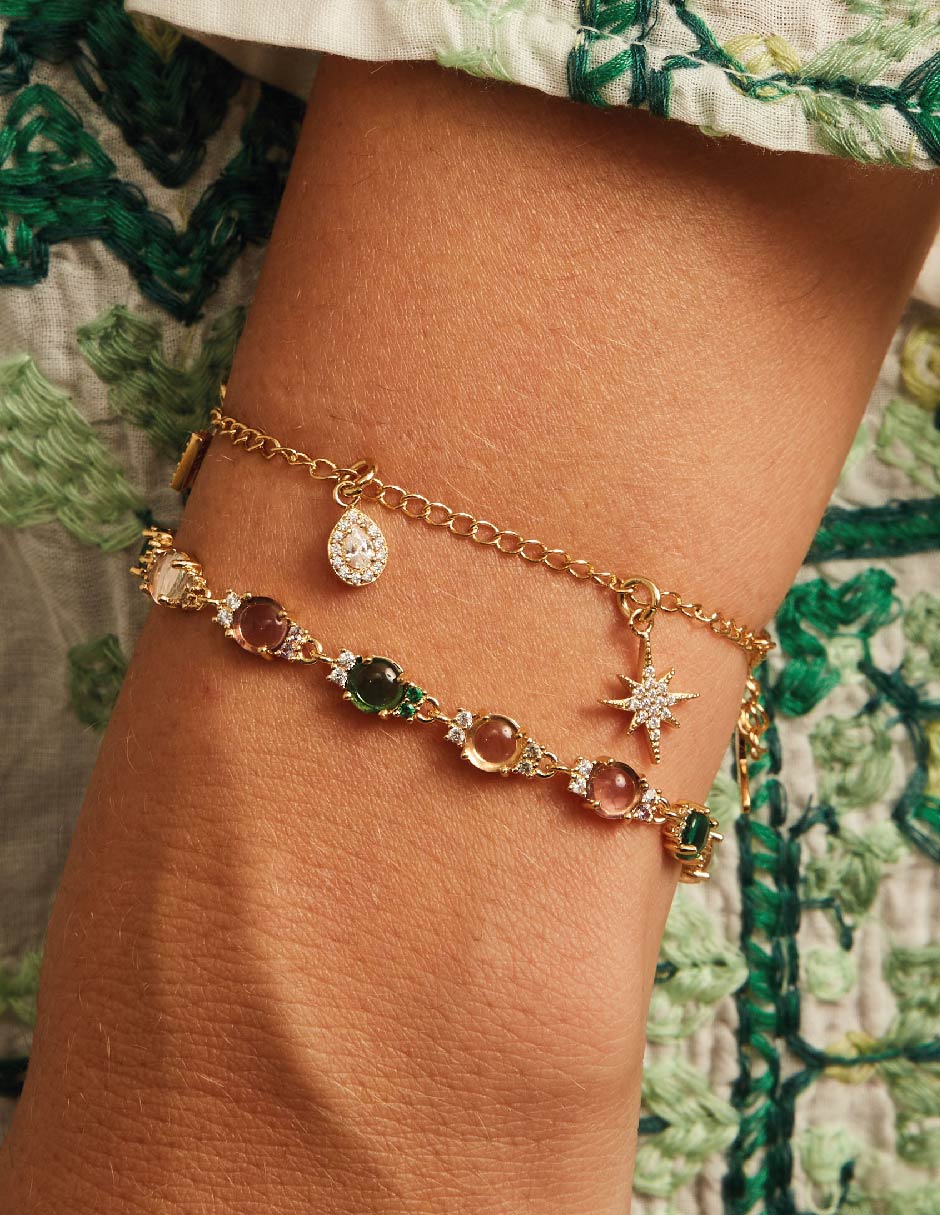 Brazalete Classic acabado baño de oro 3