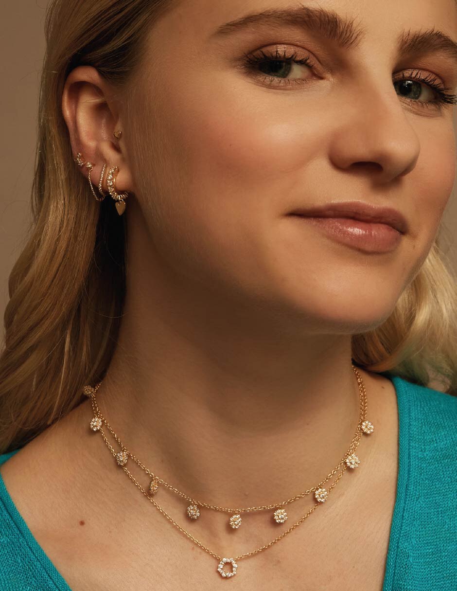 Aretes de corazón de plata 2