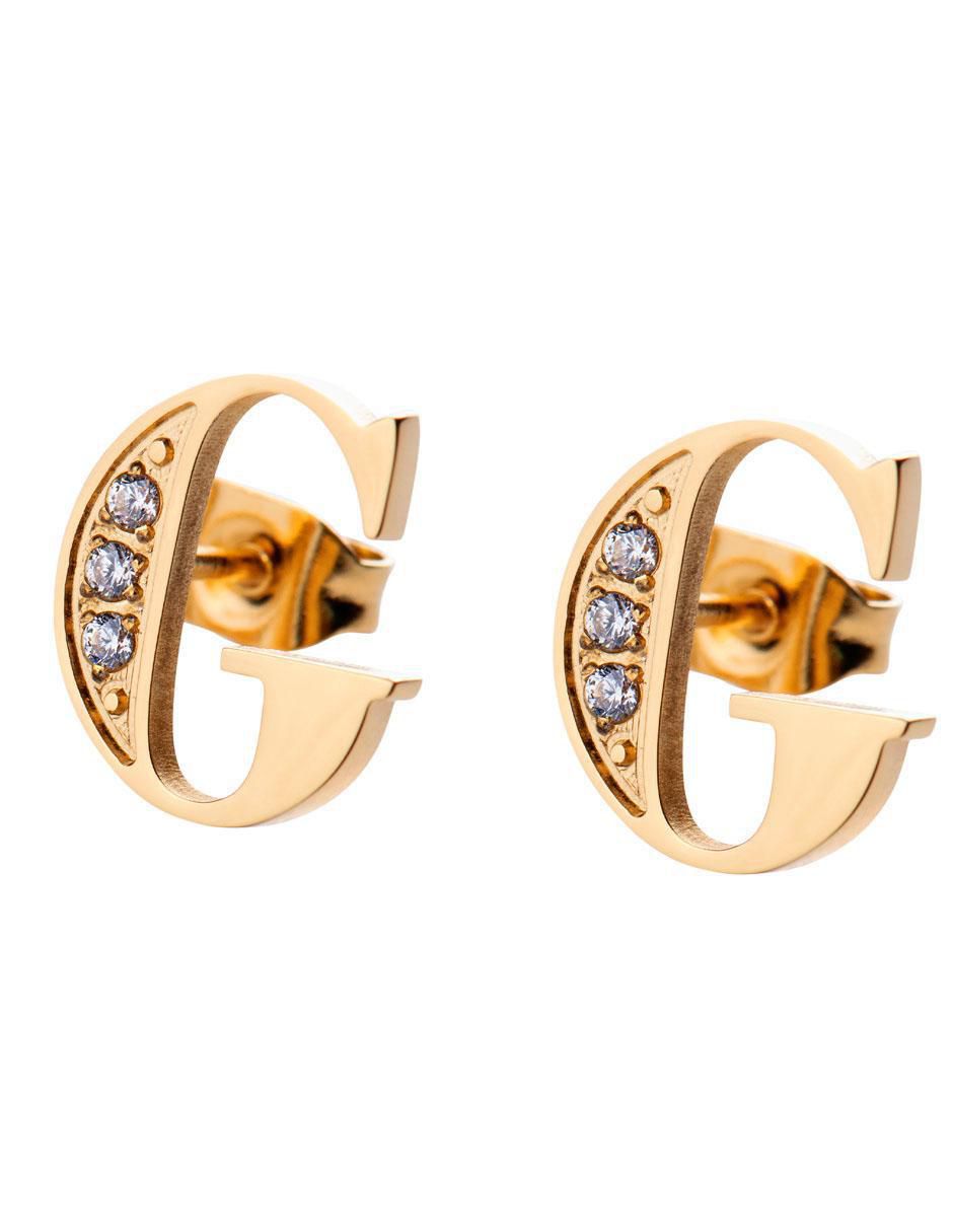 Broqueles de letra c 18 K con acabado brillante Broqueles de letra c 18 K con acabado brillante