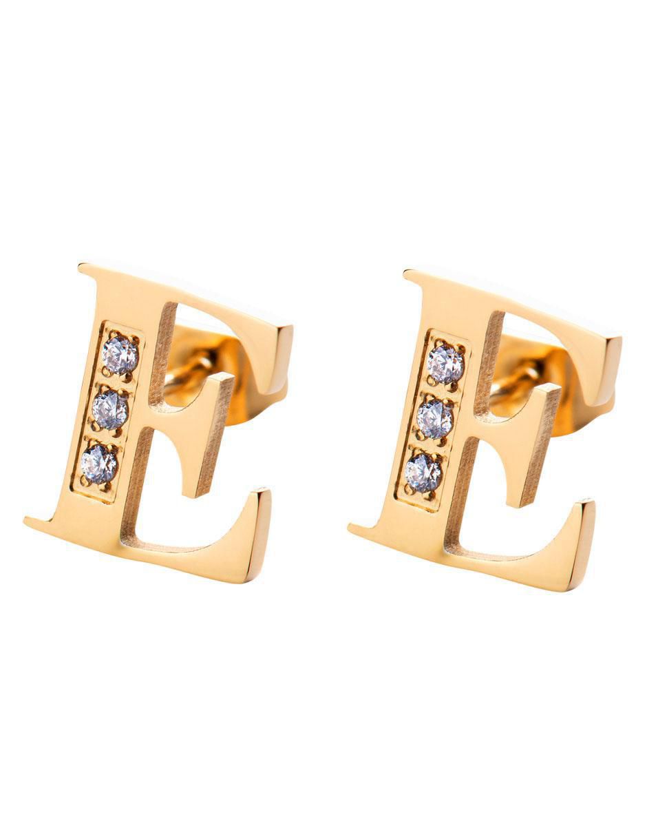 Broqueles de letra c 18 K con acabado brillante Broqueles de letra c 18 K con acabado brillante