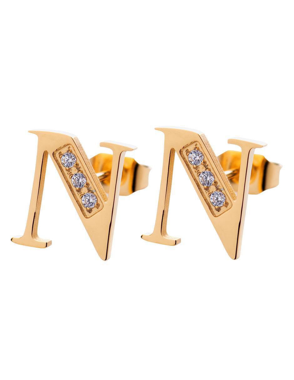Broqueles de letra c 18 K con acabado brillante Broqueles de letra c 18 K con acabado brillante