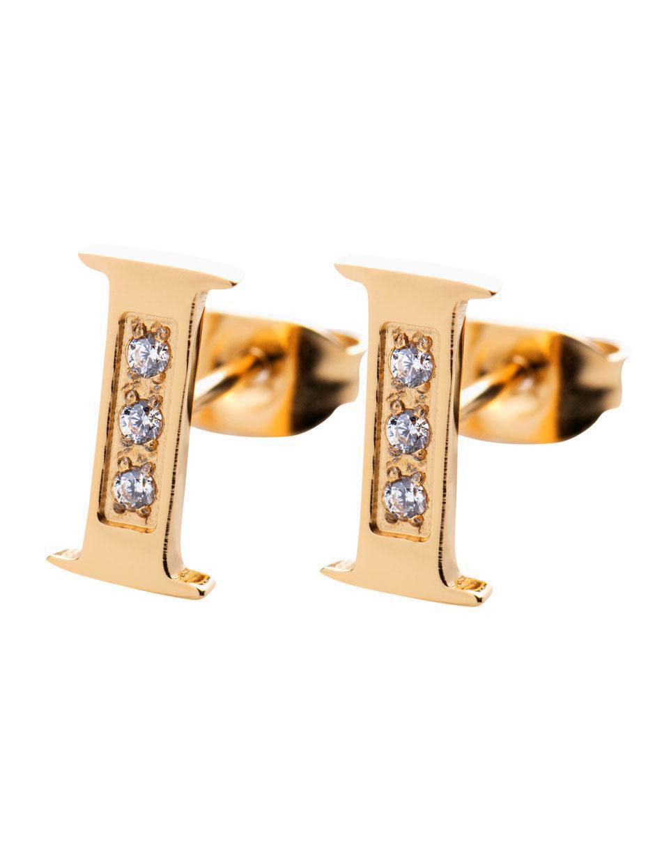 Broqueles de letra c 18 K con acabado brillante Broqueles de letra c 18 K con acabado brillante