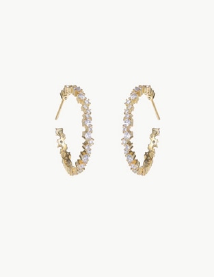 Aretes de aro de plata 1