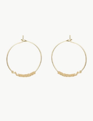 Arracadas Classic con acabado baño de oro