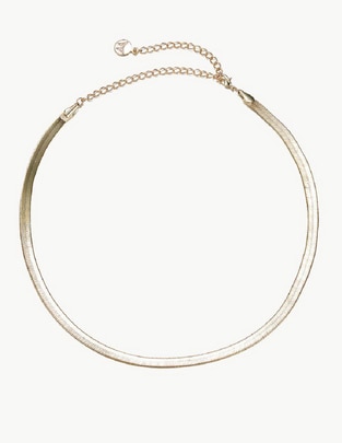 Collar con acabado baño de oro 18 K