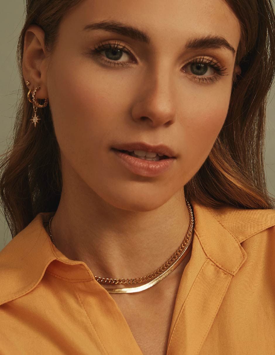 Collar con acabado baño de oro 18 K 2