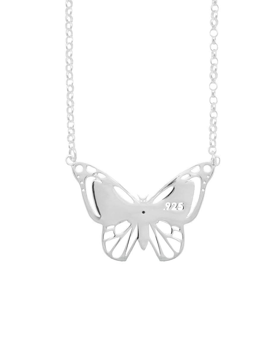 Collar de mariposa de plata P 925