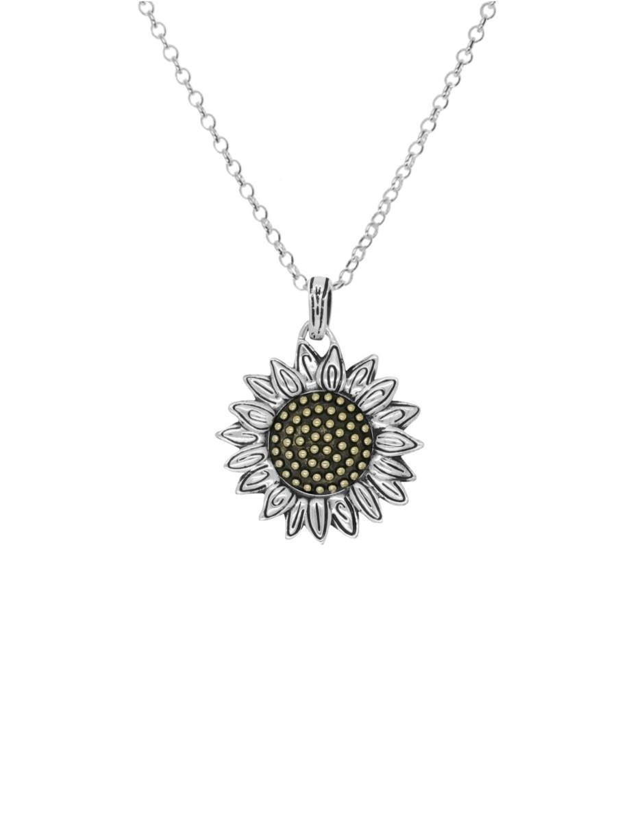 Collar de flor de plata P 925