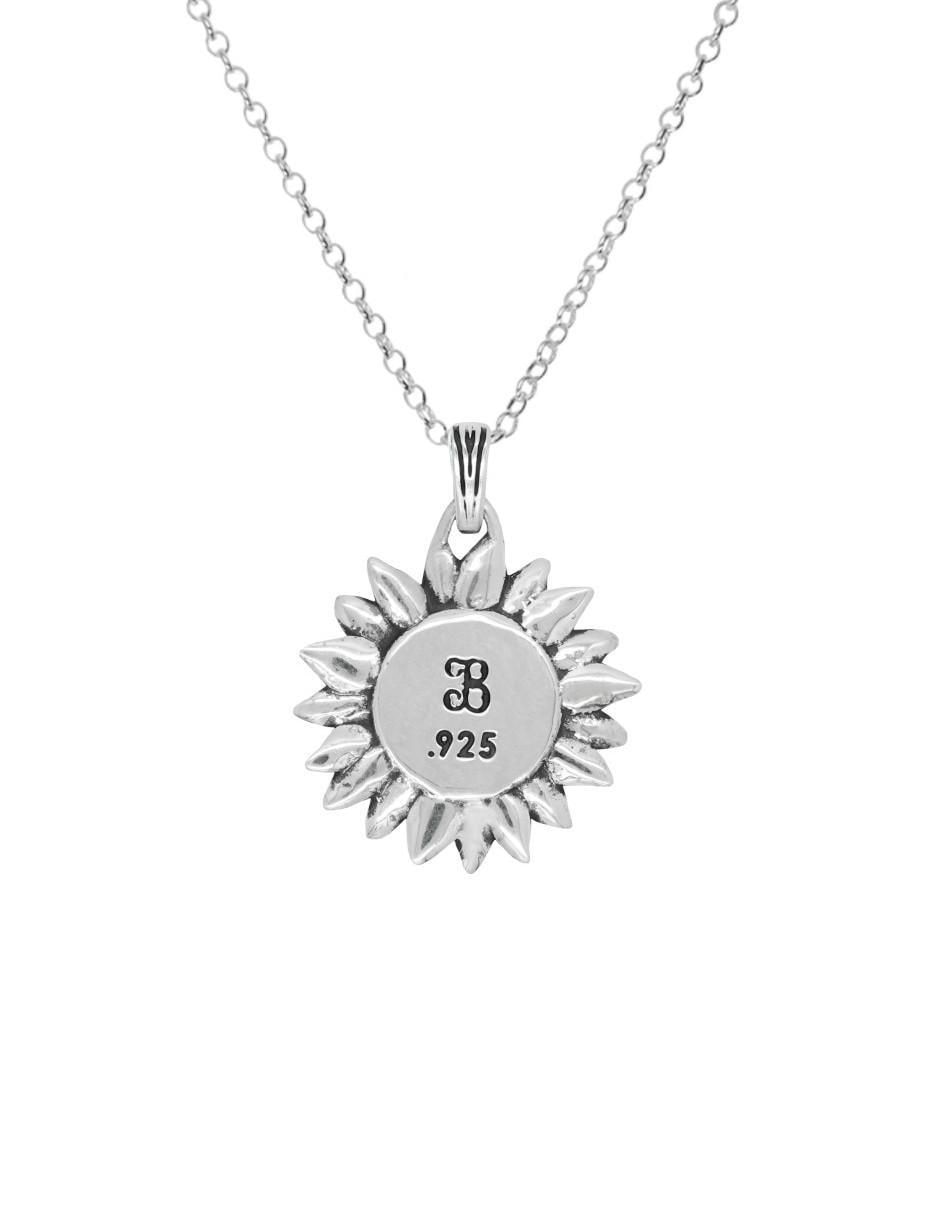 Collar de flor de plata P 925