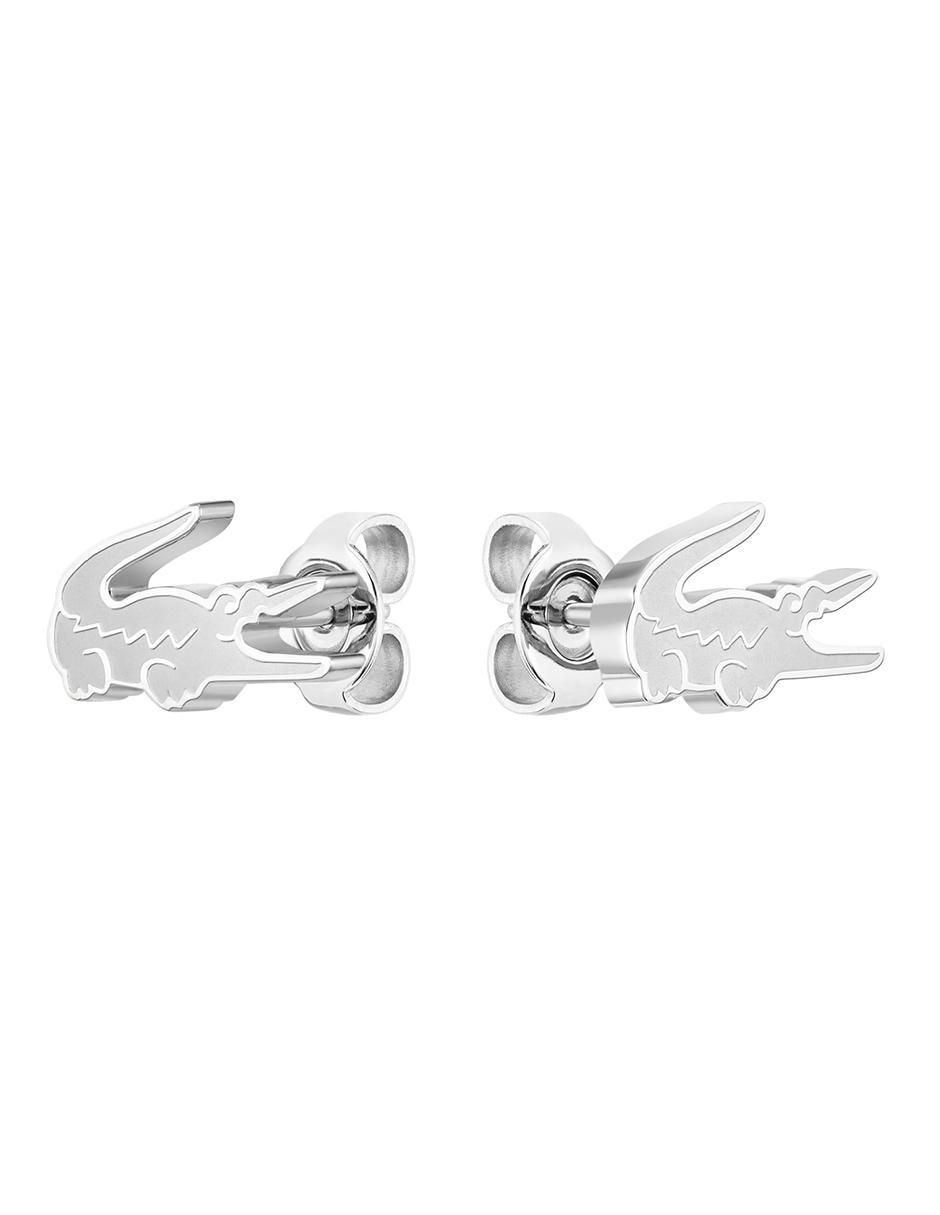 Aretes de logo con acabado brillante