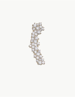 Aretes con acabado baño de oro 18 K