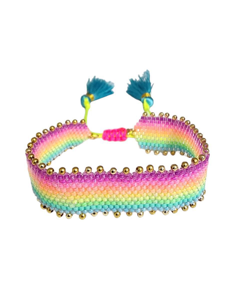 Brazalete con cristal acabado liso 4