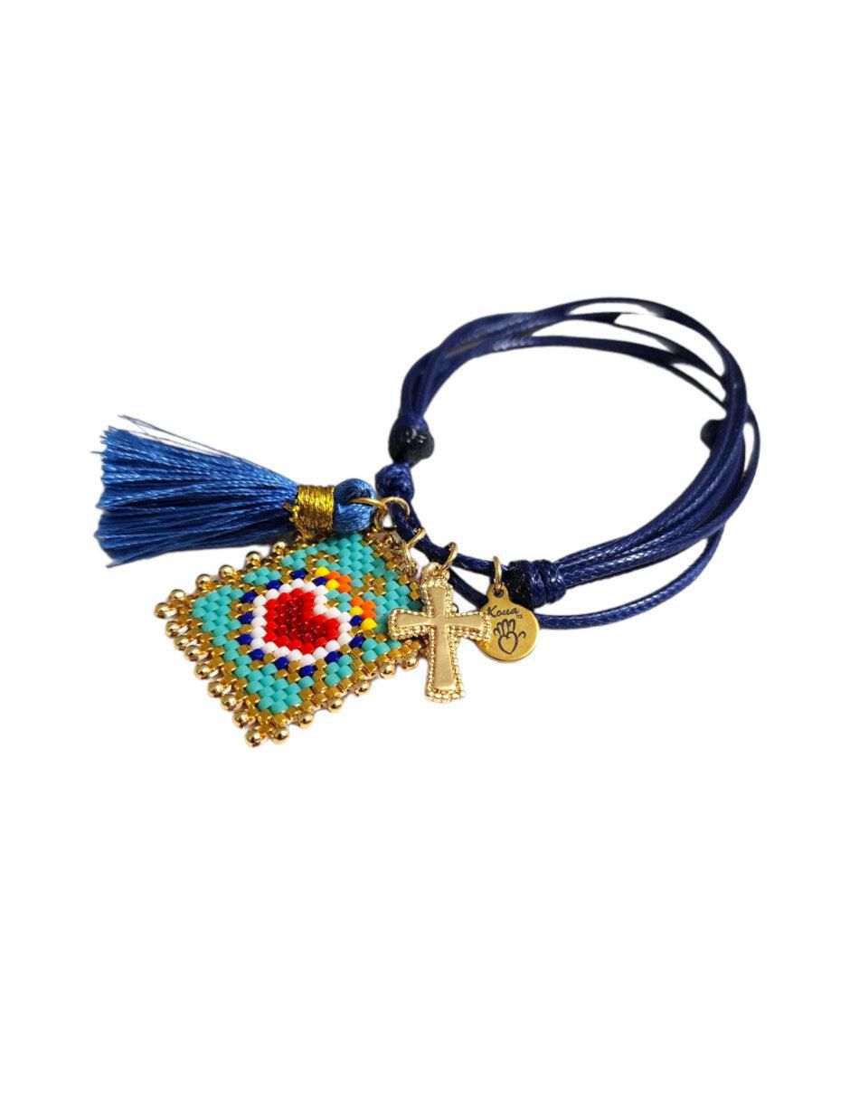 Pulsera con cristal acabado liso 3