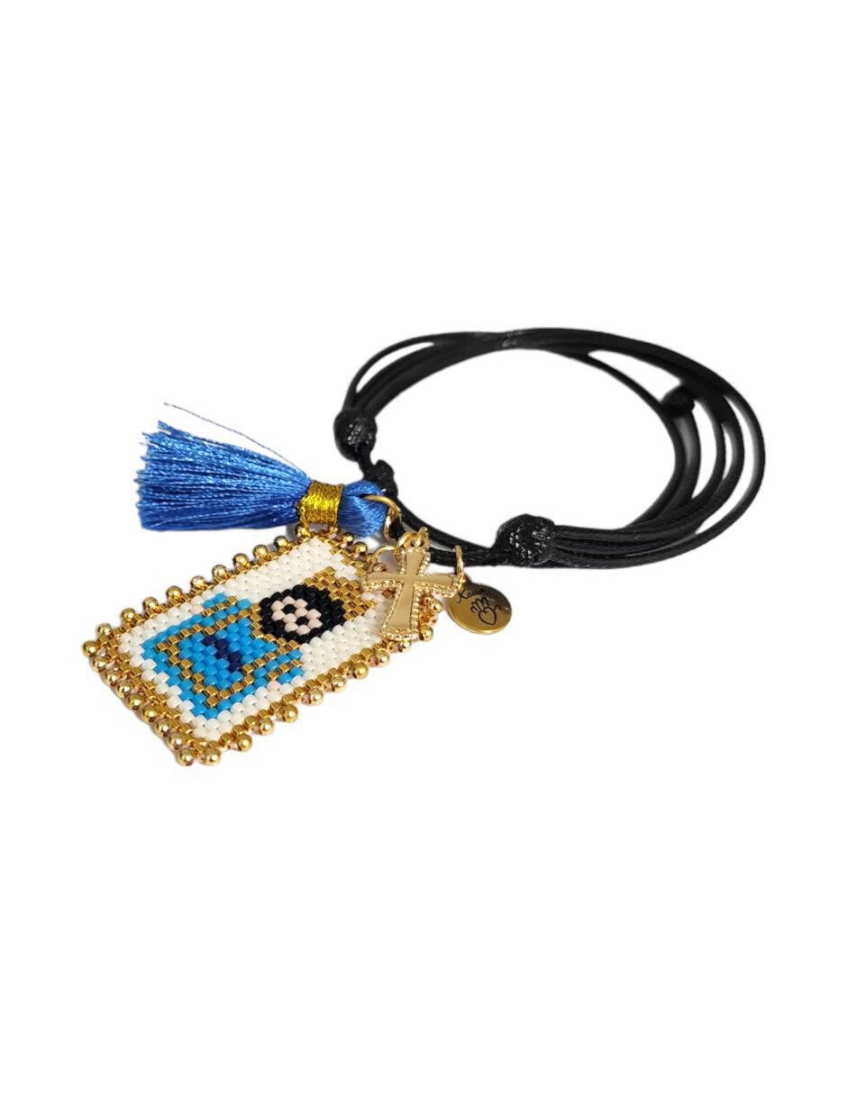 Pulsera con cristal acabado liso 3