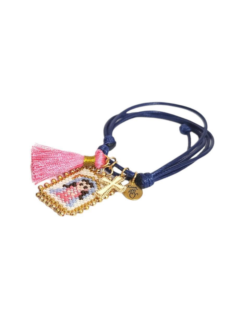 Pulsera con cristal acabado liso