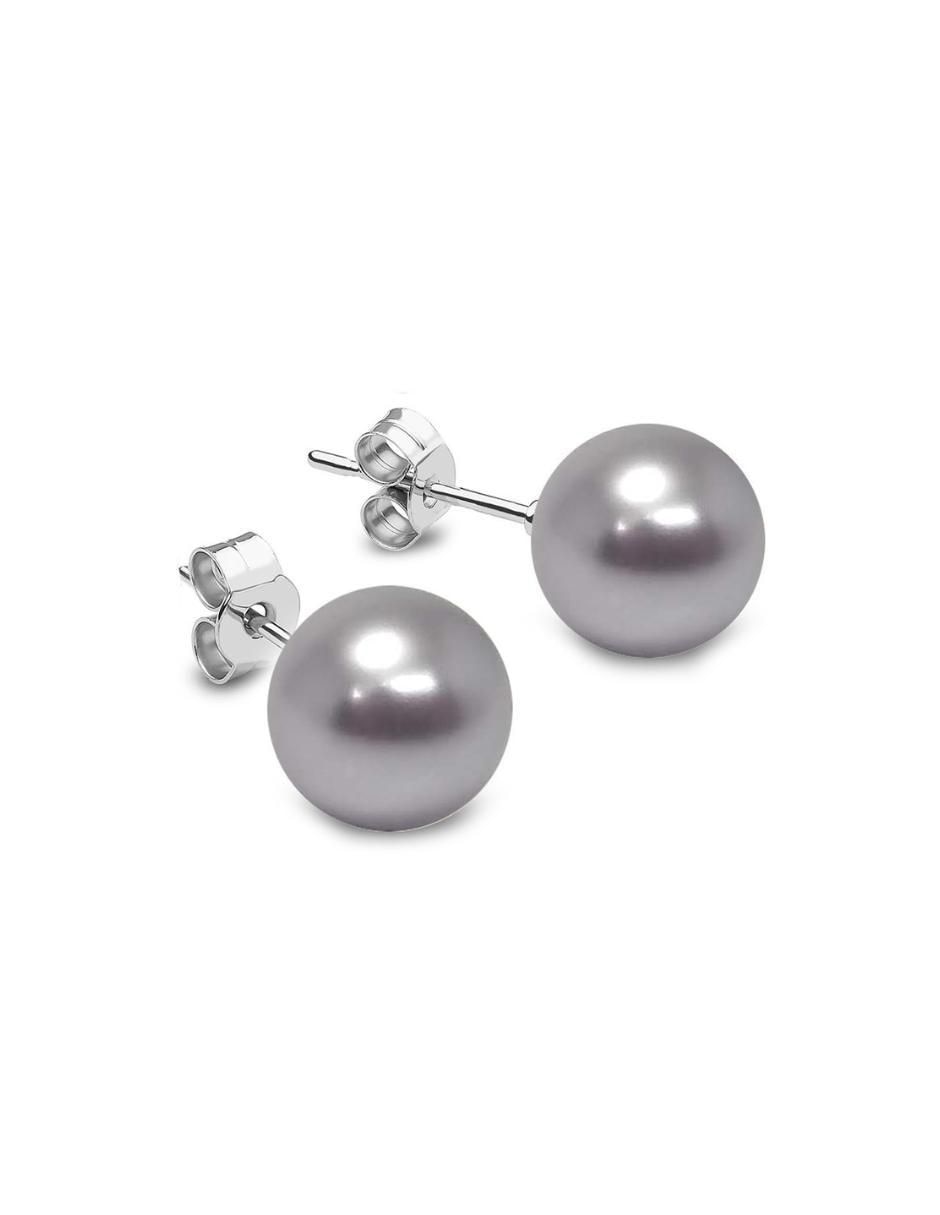 Aretes, collar y pulsera redonda Pearls de plata p 925 cristal 2