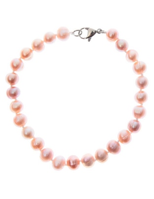 Pulsera con perla acabado liso Pulsera con perla acabado liso