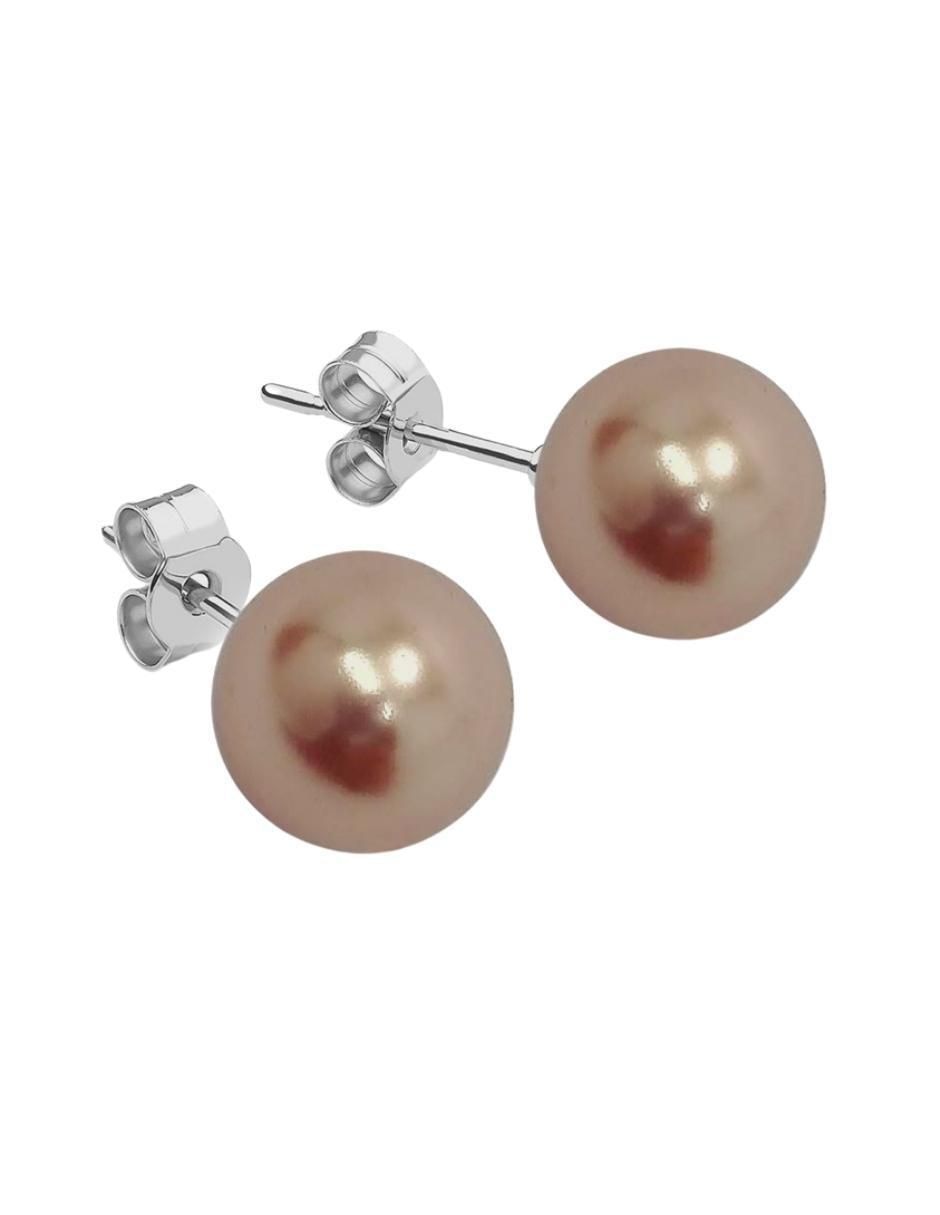 Aretes, collar y pulsera redonda Pearls de plata p 925 cristal 5
