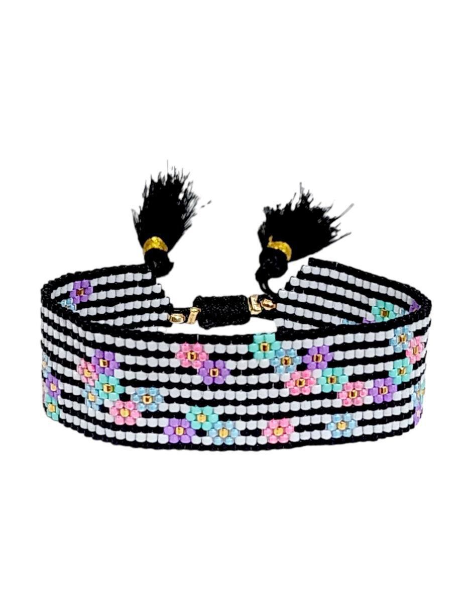 Brazalete con cristal acabado brillante