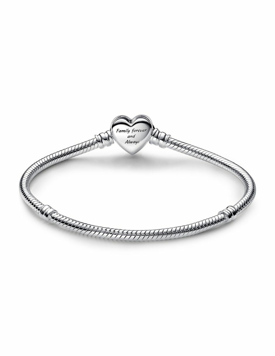 Pulsera de plata con zirconia cúbica acabado pulido 2