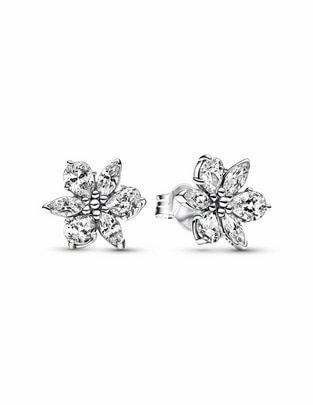 Aretes de aro Timeless de plata P 925 con acabado plateado