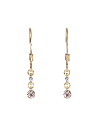 Aretes con acabado brillante cristal