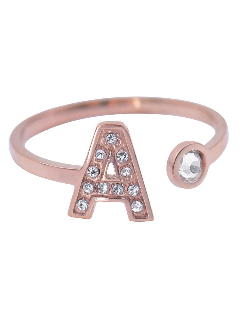 Anillo de letra x zirconia cúbica brillante Anillo de letra x zirconia cúbica brillante