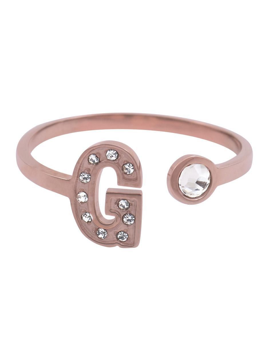 Anillo de letra x zirconia cúbica brillante Anillo de letra x zirconia cúbica brillante