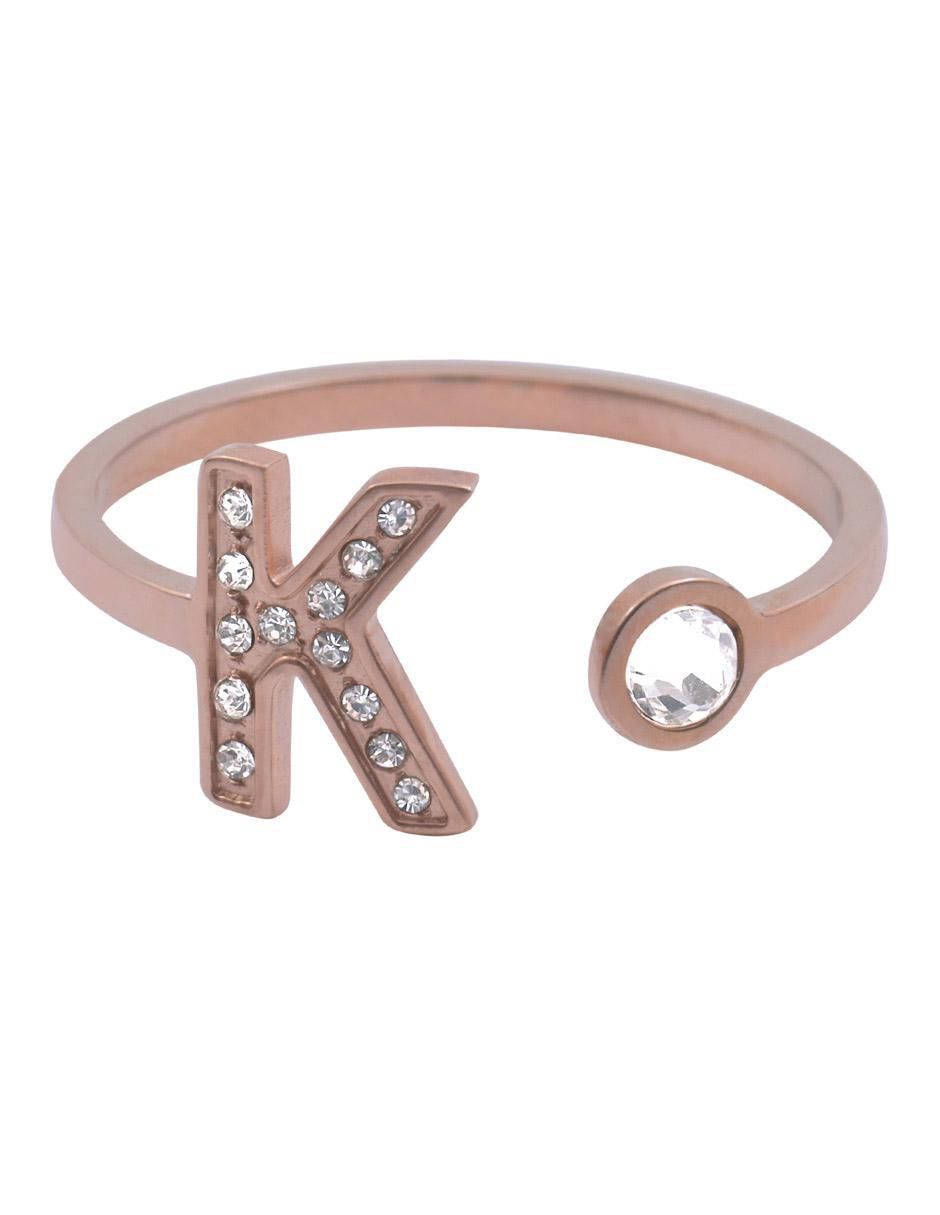 Anillo de letra x zirconia cúbica brillante Anillo de letra x zirconia cúbica brillante