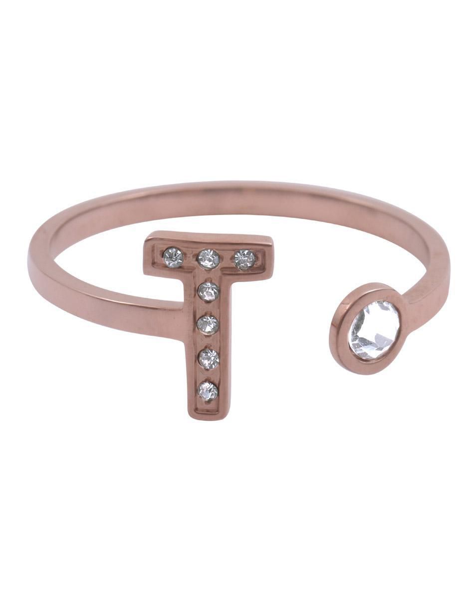Anillo de letra x zirconia cúbica brillante Anillo de letra x zirconia cúbica brillante