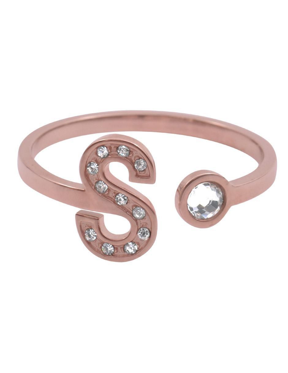 Anillo de letra x zirconia cúbica brillante Anillo de letra x zirconia cúbica brillante