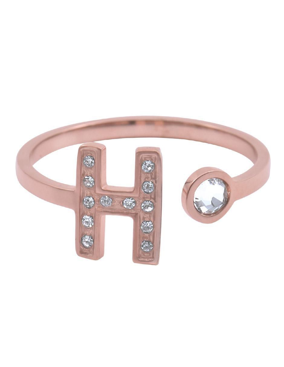 Anillo de letra x zirconia cúbica brillante Anillo de letra x zirconia cúbica brillante