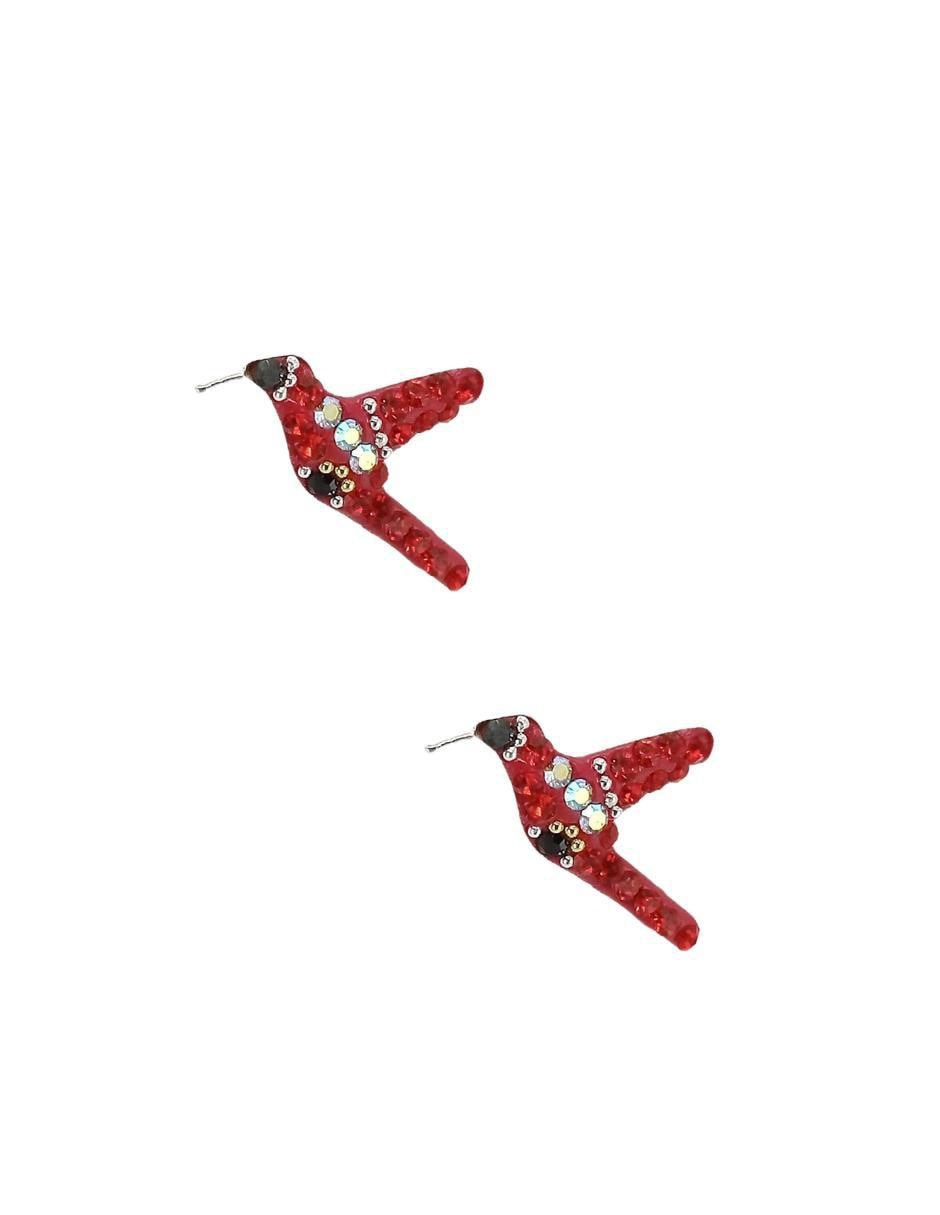 Aretes y collar de colibrí de plata p 925 cristal 5