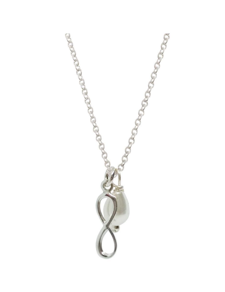 Collar de infinito de plata P 925